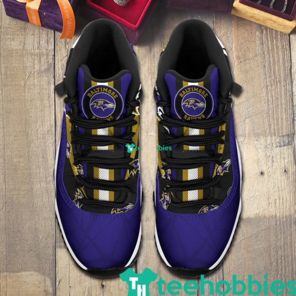 baltimore ravens logo air jordan 11 sneakers shoes 3 OMwLh 600x600px Baltimore Ravens Logo Air Jordan 11 Sneakers Shoes