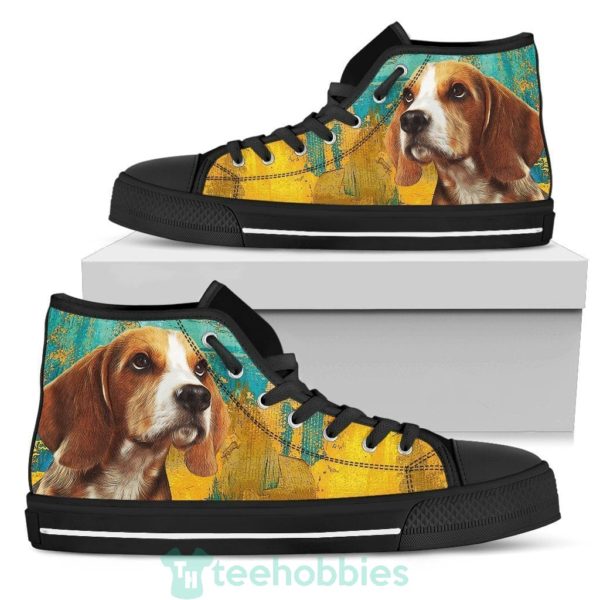 beagle dog sneakers colorful high top shoes 2 bd4lG 600x600px Beagle Dog Sneakers Colorful High Top Shoes