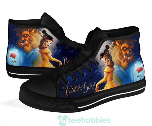 beauty and the beast sneakers high top shoes gift idea 4 xKiKg 600x500px Beauty And The Beast Sneakers High Top Shoes Gift Idea