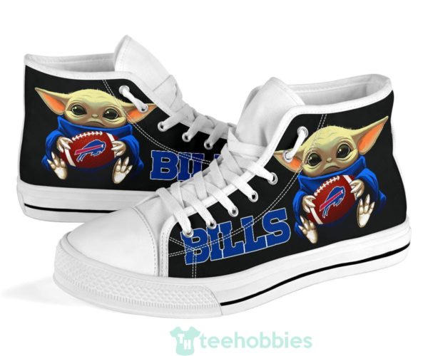 bills cute baby yoda high top shoes fan gift 1 bduYY 600x500px Bills Cute Baby Yoda High Top Shoes Fan Gift
