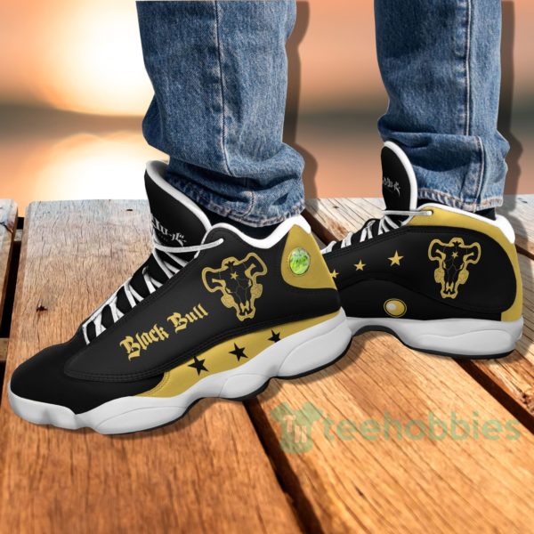 black bull custom black clover anime air jordan 13 shoes 4 8bc9l 600x600px Black Bull Custom Black Clover Anime Air Jordan 13 Shoes