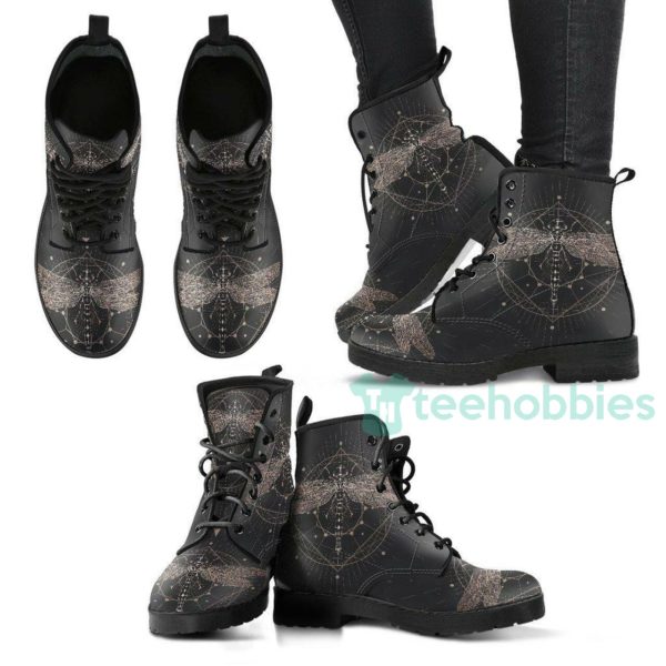 black dragonfly handcrafted leather boots shoes 1 0M6VO 600x600px Black Dragonfly Handcrafted Leather Boots Shoes
