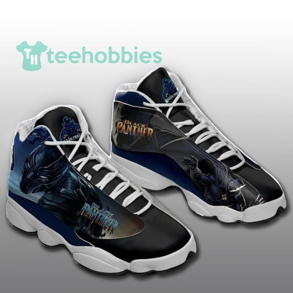 black panther black design air jordan 13 sneakers shoes 1 GzNA1 600x600px Black Panther Black Design Air Jordan 13 Sneakers Shoes