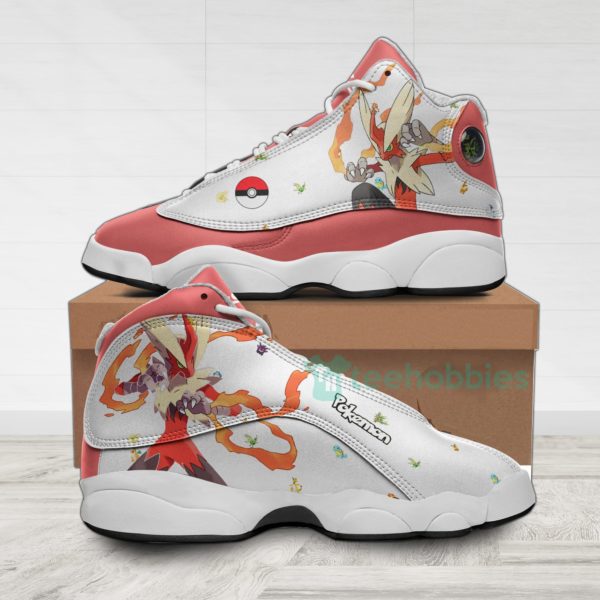 blaziken custom pokemon anime air jordan 13 shoes 1 chWr3 600x600px Blaziken Custom Pokemon Anime Air Jordan 13 Shoes