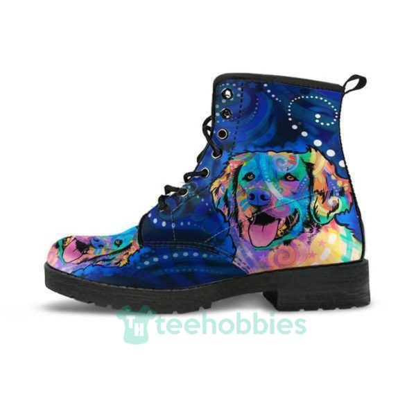 blue golden retriever leather boots shoes 1 uquBj 600x600px Blue Golden Retriever Leather Boots Shoes