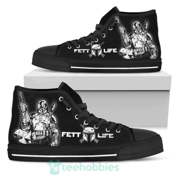 boba fett sneakers black high top shoes fan gift 2 iw7fF 600x600px Boba Fett Sneakers Black High Top Shoes Fan Gift