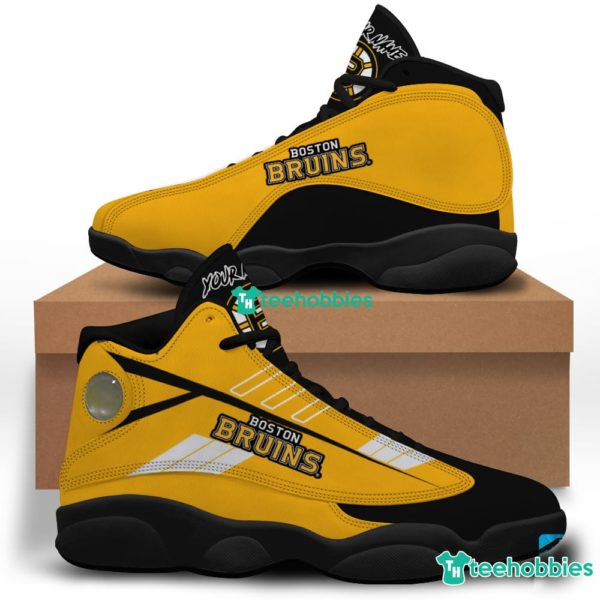 Boston Bruins High Top Jordan Custom Air Jordan Shoes - Inktee Store