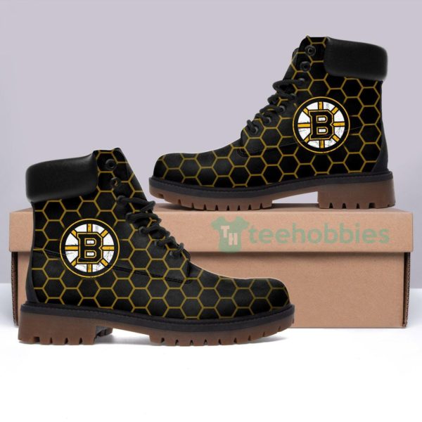 boston bruins hockey winter leather boots 1 OiN22 600x600px Boston Bruins Hockey Winter Leather Boots