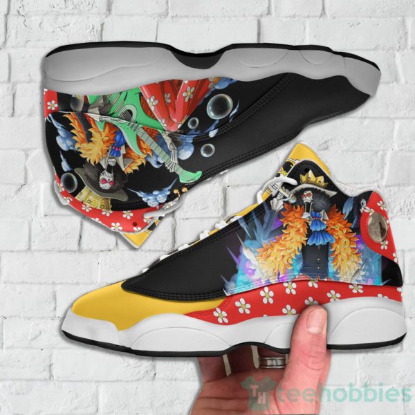 brook custom one piece anime air jordan 13 shoes 3 Iqr0k 600x600px Brook Custom One Piece Anime Air Jordan 13 Shoes