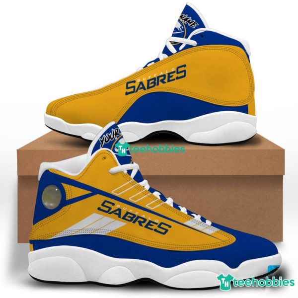buffalo sabres custom name air jordan 13 shoes sneakers mens womens personalized gifts 2 jDE5r 600x600px Buffalo Sabres Custom Name Air Jordan 13 Shoes Sneakers Mens Womens Personalized Gifts