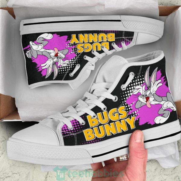 bugs bunny sneaker high top shoes looney tunes fan 2 xFP0f 600x600px Bugs Bunny Sneaker High Top Shoes Looney Tunes Fan