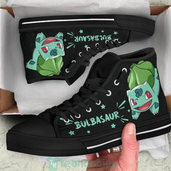 bulbasaur sneakers high top shoes gift idea 2 Phxtf 600x600px Bulbasaur Sneakers High Top Shoes Gift Idea
