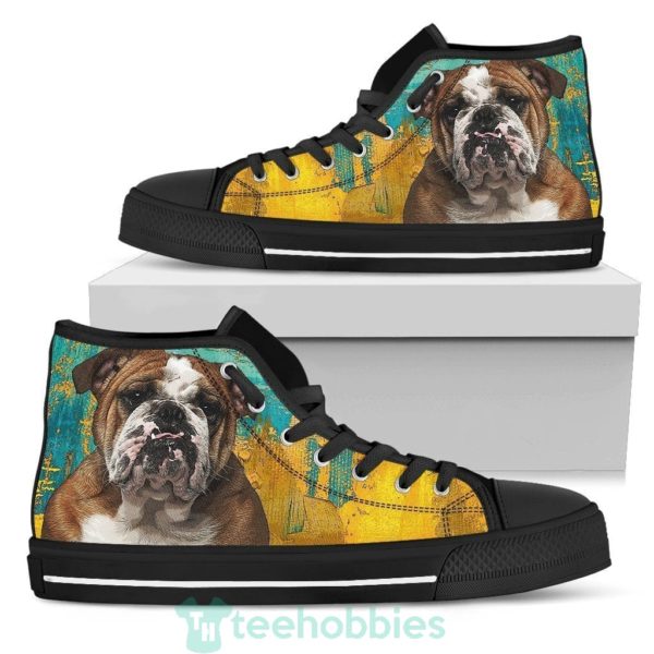 bulldog dog sneakers colorful high top shoes 2 siF2d 600x600px Bulldog Dog Sneakers Colorful High Top Shoes