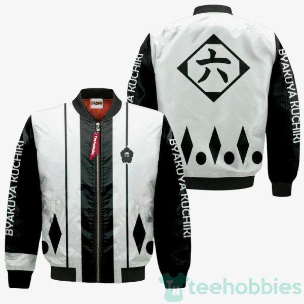 byakuya kuchiki custom bleach cosplay bomber jacket 3 PA1xk 600x600px Byakuya Kuchiki Custom Bleach Cosplay Bomber Jacket