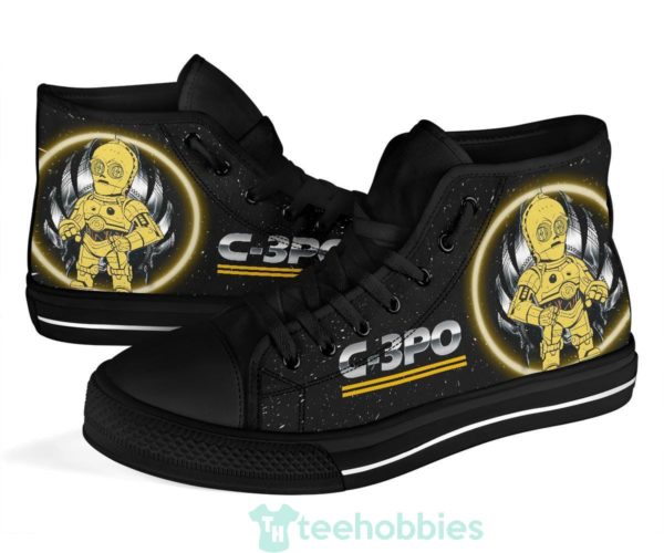 c 3po sneakers high top shoes fan gift 4 0aErL 600x500px C 3PO Sneakers High Top Shoes Fan Gift