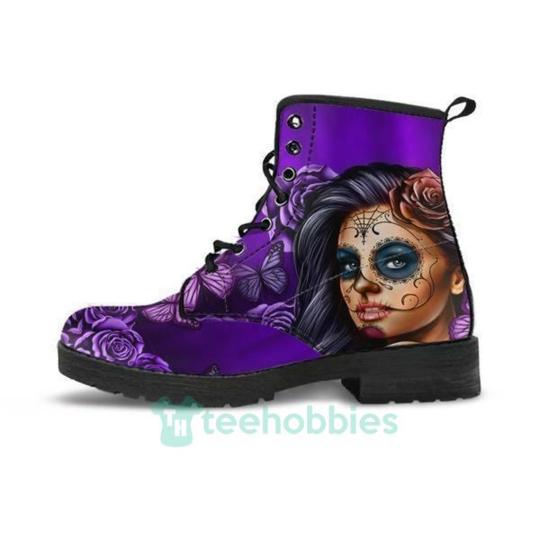 calavera purple leather boots shoes 1 Cwqo5 600x600px Calavera Purple Leather Boots Shoes