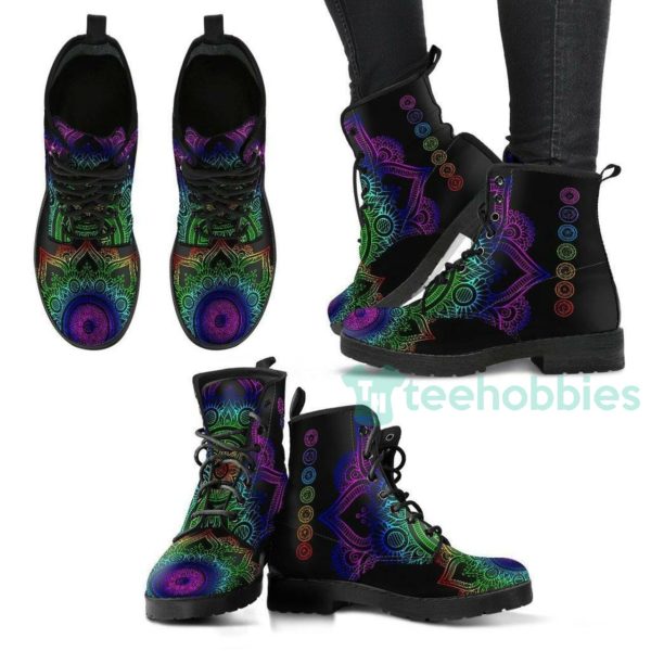 chakra mandala leather boots shoes 1 H7MLV 600x600px Chakra Mandala Leather Boots Shoes