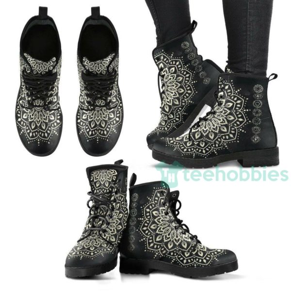 chakra mandala leather boots shoes 1 srnwE 600x600px Chakra Mandala Leather Boots Shoes