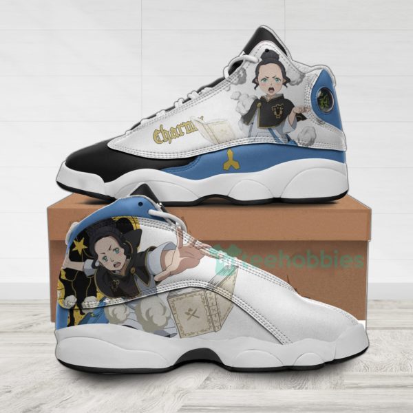 charmy pappitson custom black clover anime air jordan 13 shoes 1 GWDv3 600x600px Charmy Pappitson Custom Black Clover Anime Air Jordan 13 Shoes