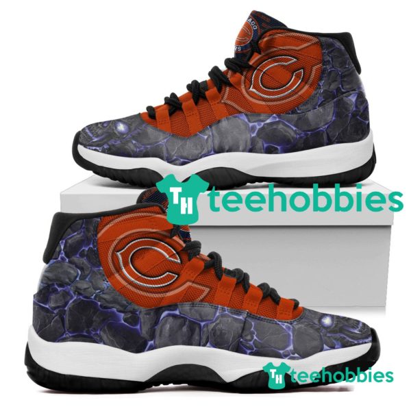 chicago bears logo lava skull air jordan 11 sneakers shoes 1 fs4Lc 600x600px Chicago Bears Logo Lava Skull Air Jordan 11 Sneakers Shoes