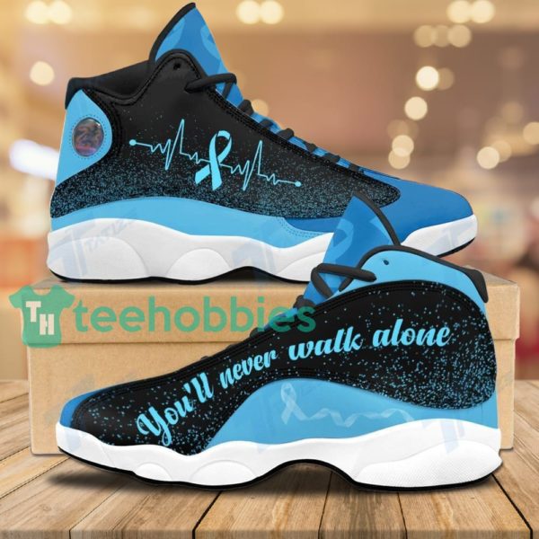 child abuse awareness youll never walk alone air jordan 13 sneaker shoes 1 b0A69 600x600px Child Abuse Awareness You?ll Never Walk Alone Air Jordan 13 Sneaker Shoes