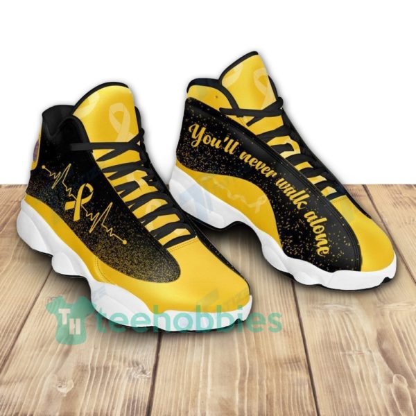 child cancer youll never walk alone air jordan 13 sneaker shoes 3 UY9jT 600x600px Child Cancer You?ll Never Walk Alone Air Jordan 13 Sneaker Shoes