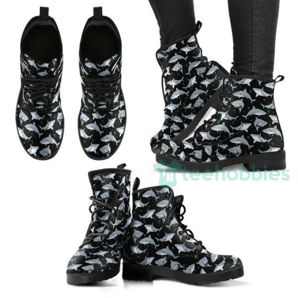 circling sharks leather boots shoes 1 we7wK 600x600px Circling Sharks Leather Boots Shoes