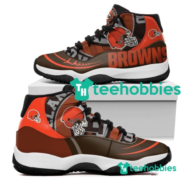 cleveland browns new air jordan 11 sneakers shoes concord bred retro design men women 1 kE147 600x600px Cleveland Browns New Air Jordan 11 Sneakers Shoes Concord Bred Retro Design Men Women