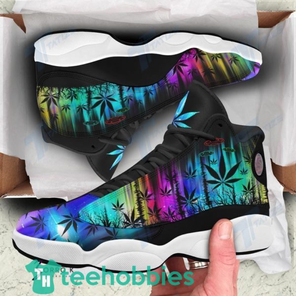 coloful hologram weed alien air jordan 13 sneaker shoes 1 oVT4j 600x600px Coloful Hologram Weed Alien Air Jordan 13 Sneaker Shoes