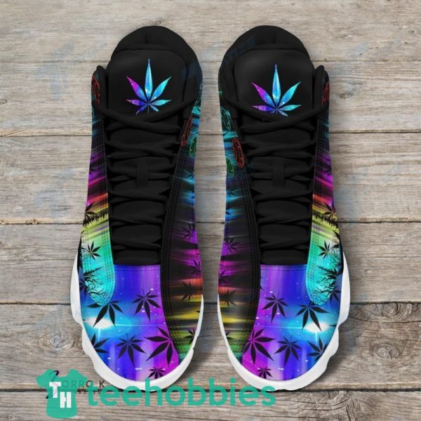 coloful hologram weed alien air jordan 13 sneaker shoes 3 KRlyA 600x600px Coloful Hologram Weed Alien Air Jordan 13 Sneaker Shoes