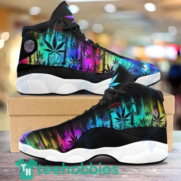coloful hologram weed alien air jordan 13 sneaker shoes 4 QC69n 600x600px Coloful Hologram Weed Alien Air Jordan 13 Sneaker Shoes