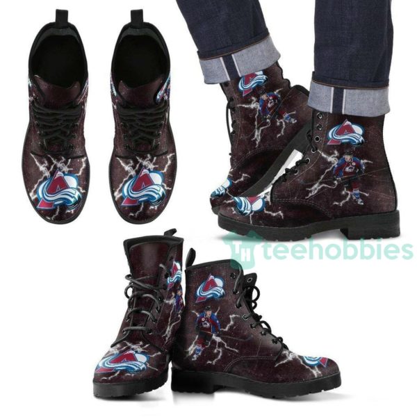 colorado avalanche leather boots shoes 1 vdFaQ 600x600px Colorado Avalanche Leather Boots Shoes