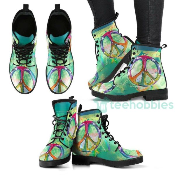 colorful peace handcrafted leather boots shoes 1 hgLx6 600x600px Colorful Peace Handcrafted Leather Boots Shoes