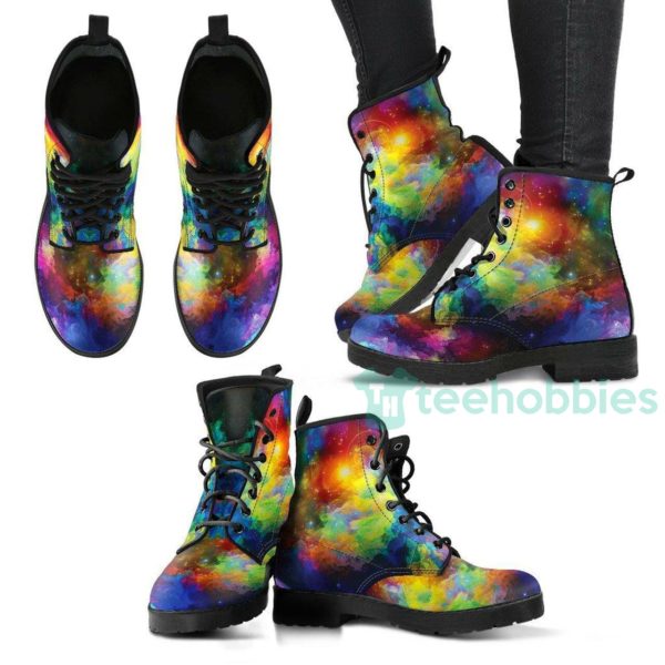 colorful universe leather boots shoes 1 KZ4DN 600x600px Colorful Universe Leather Boots Shoes