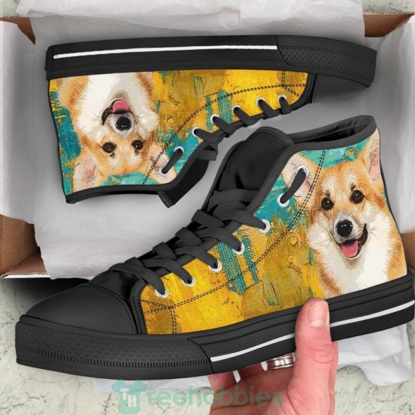 corgi dog sneakers colorful high top shoes 1 IjIex 600x600px Corgi Dog Sneakers Colorful High Top Shoes
