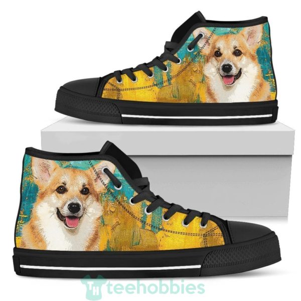 corgi dog sneakers colorful high top shoes 2 vkoOb 600x600px Corgi Dog Sneakers Colorful High Top Shoes