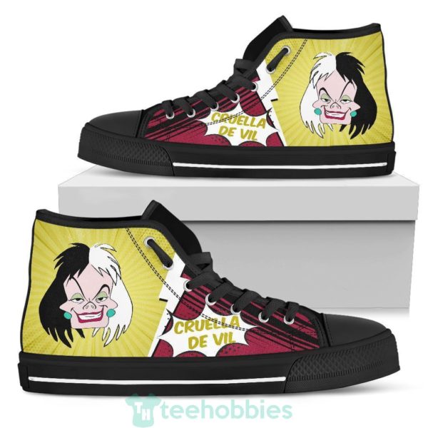 cruella de vil villain high top shoes fan 1 dQgOJ 600x600px Cruella de Vil Villain High Top Shoes Fan