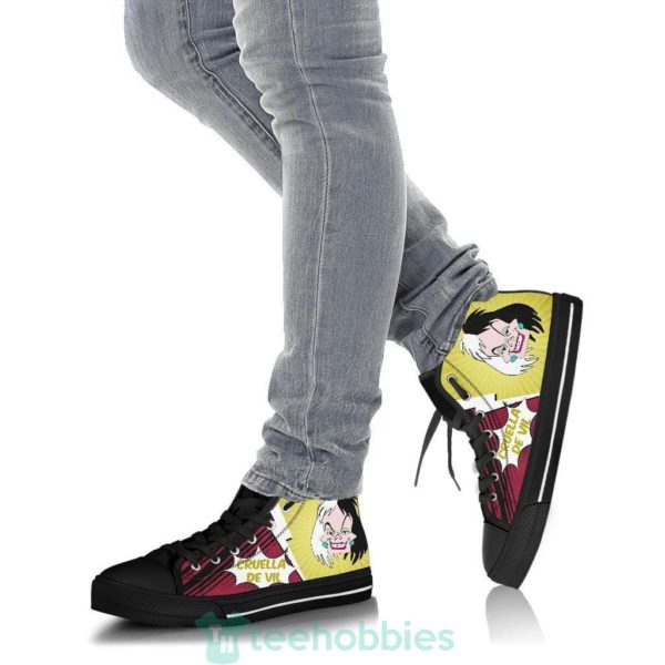 cruella de vil villain high top shoes fan 5 8NIqn 600x600px Cruella de Vil Villain High Top Shoes Fan