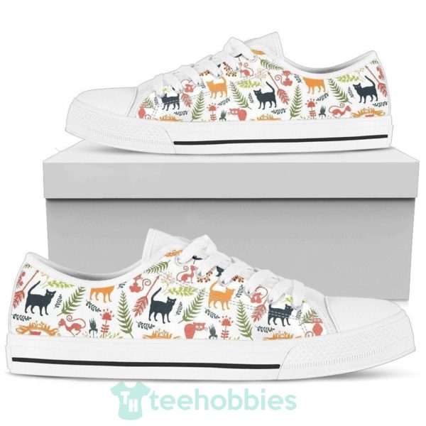 cute cats sneakers low top shoes for cat lover 2 2Gi1R 600x600px Cute Cats Sneakers Low Top Shoes For Cat Lover
