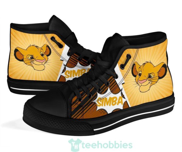cute simba sneakers lion king high top shoes fan 1 1CuXg 600x500px Cute Simba Sneakers Lion King High Top Shoes Fan