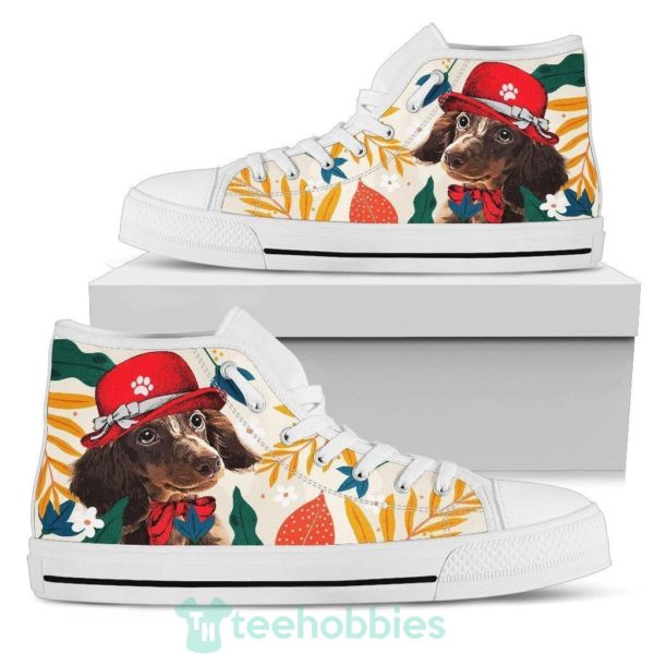 dachshund dog sneakers high top shoes funny 2 pudS5 600x600px Dachshund Dog Sneakers High Top Shoes Funny