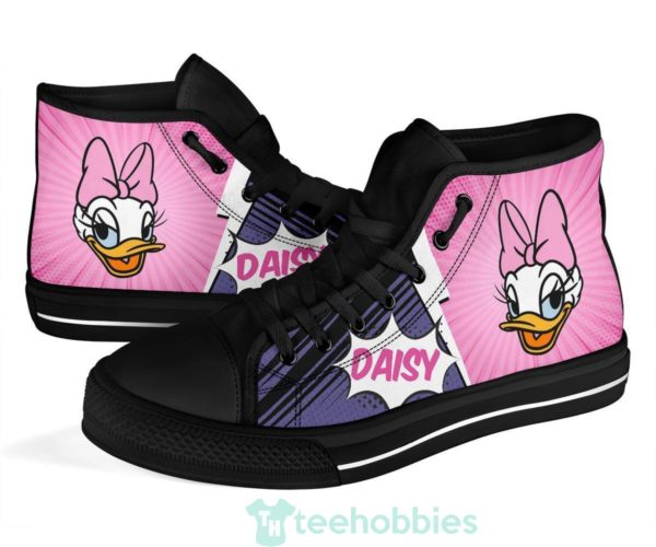 daisy duck sneakers high top shoes fan gift 4 Qnwcw 600x500px Daisy Duck Sneakers High Top Shoes Fan Gift