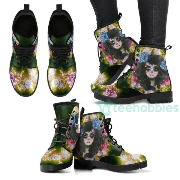 day of the dead leather boots shoes 1 AO037 600x600px Day Of The Dead Leather Boots Shoes