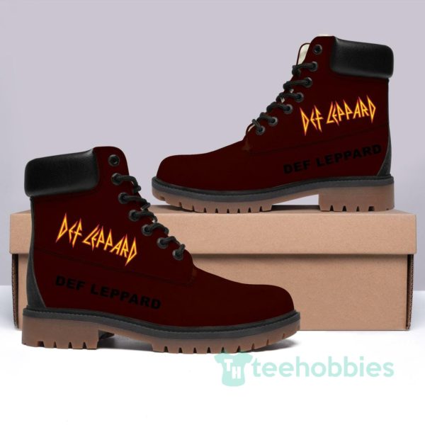 def leppard rock band leather boots men women 1 ktPvJ 600x600px Def Leppard Rock Band Leather Boots Men Women