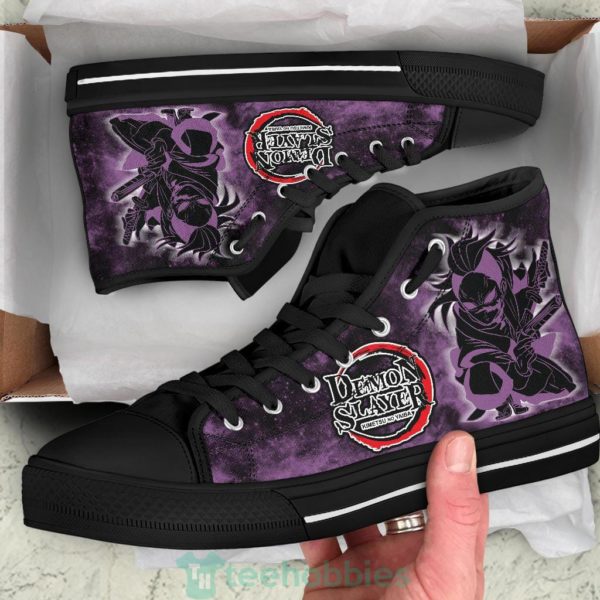 demon slayer genya high top shoes anime fan gift 2 osBBV 600x600px Demon Slayer Genya High Top Shoes Anime Fan Gift