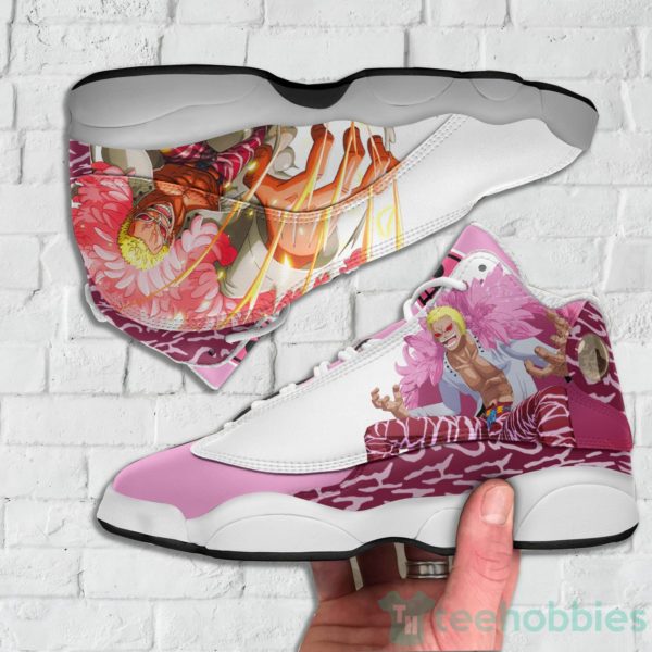 donquixote doflamingo custom one piece anime air jordan 13 shoes 3 Zx81m 600x600px Donquixote Doflamingo Custom One Piece Anime Air Jordan 13 Shoes