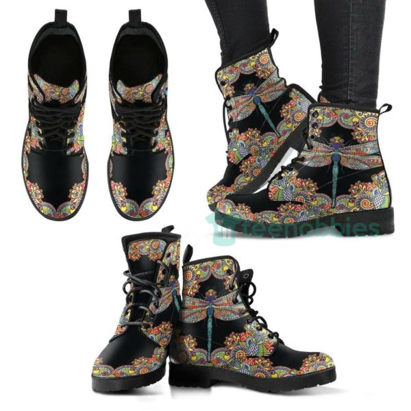 dragonfly henna handcrafted leather boots fashion boots shoes 1 80PhM 600x600px Dragonfly Henna Handcrafted Leather Boots Fashion Boots Shoes