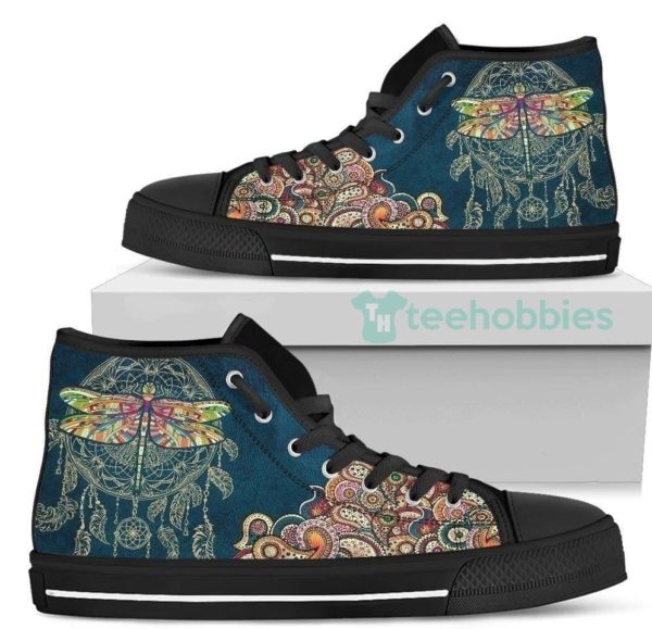 dragonfly hippie style high top shoes 1 cAzoT 600x579px Dragonfly Hippie Style High Top Shoes