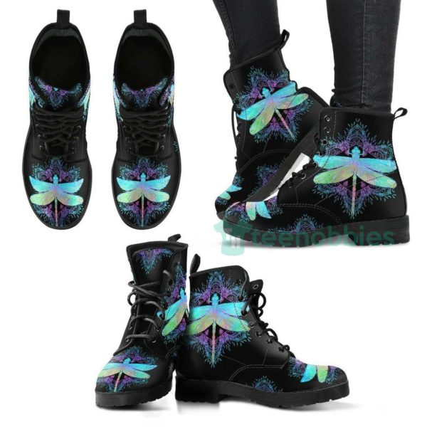 dragonfly mandala leather boots shoes 1 42h3s 600x600px Dragonfly Mandala Leather Boots Shoes