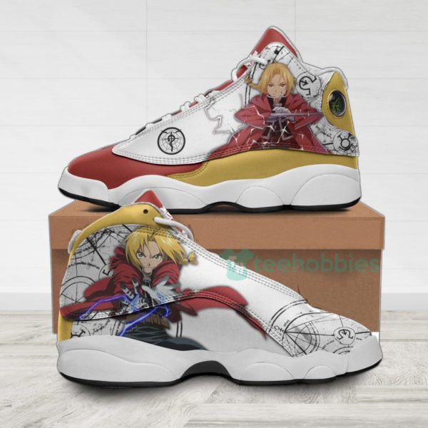 edward elric custom anime fullmetal alchemist air jordan 13 shoes 1 CWolx 600x600px Edward Elric Custom Anime Fullmetal Alchemist Air Jordan 13 Shoes